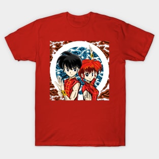 ranma and ranma in chinese martial arts T-Shirt